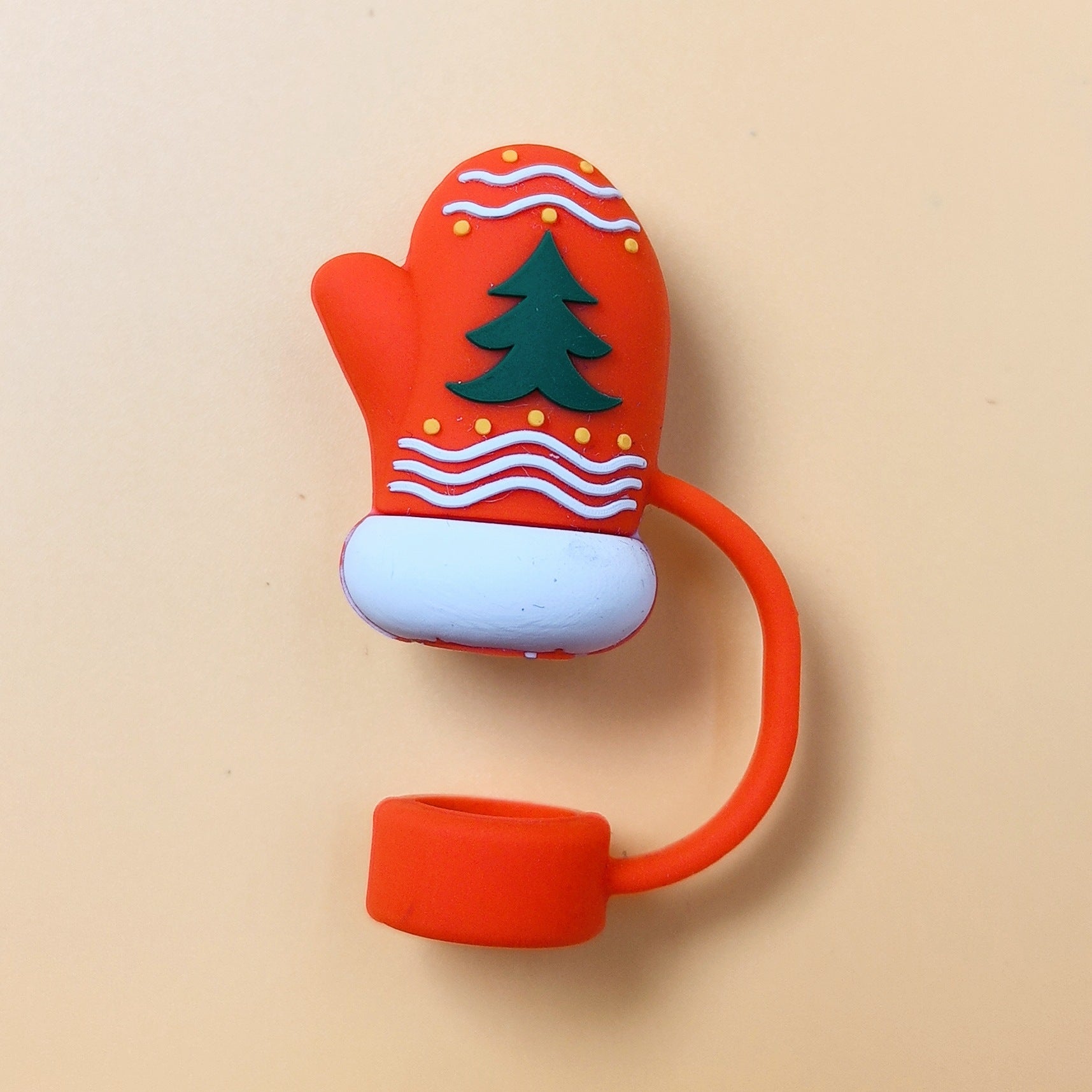 Wholesale 10pcs New Water Cup Accessories Christmas Silicone Straw Cover Dust Stopper